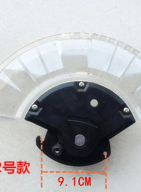 10寸255锯铝机弘正豪迈百闻皮带机锯片刀片防护罩塑料保护透明罩