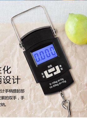 德国进口吊钩手提电子秤50kg高精度弹簧家用小秤小型便携式快递称