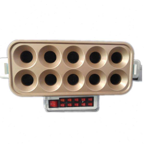 鸡蛋十孔韩式蛋肠机鸡蛋杯商用蛋卷机蛋爆肠蛋包肠机燃气款（金色