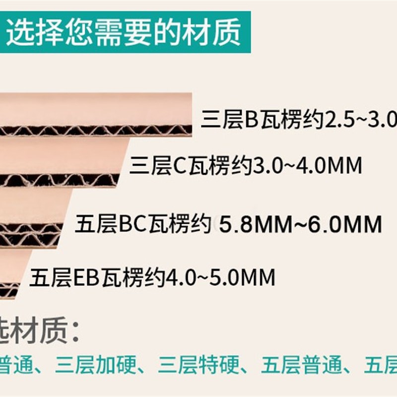 搬家纸箱包装定制20/25/30/35/40/50长正方形大纸盒子定做小批量