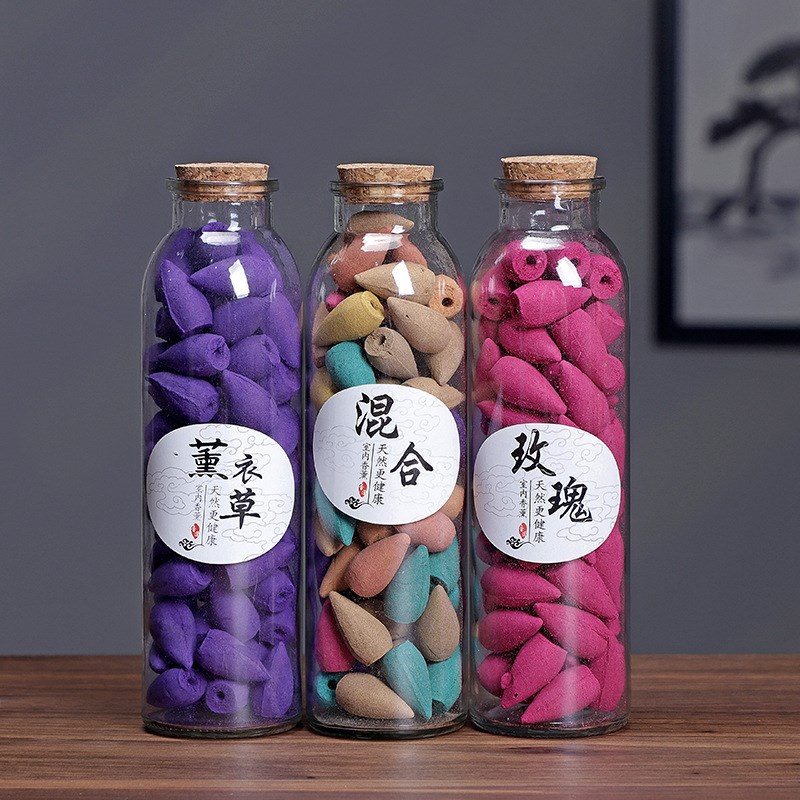 一件代发瓶装倒流香送树脂u高山流水香炉流云观赏倒流香粒老山檀