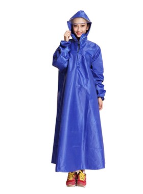 #133电动电瓶车雨衣徒步加大摩托车女有袖骑U行带袖雨披雨衣