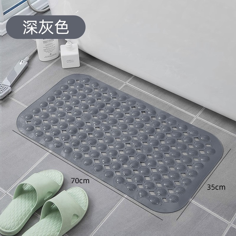 长方形浴室垫防滑垫环保家用淋z浴房洗澡防摔吸盘地垫卫浴按摩脚