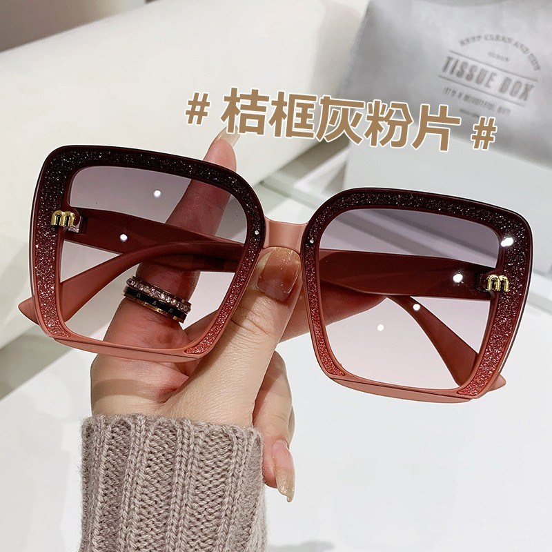 2024年新款墨镜女士高级感开车专用防紫K外线防晒太阳眼镜大脸显