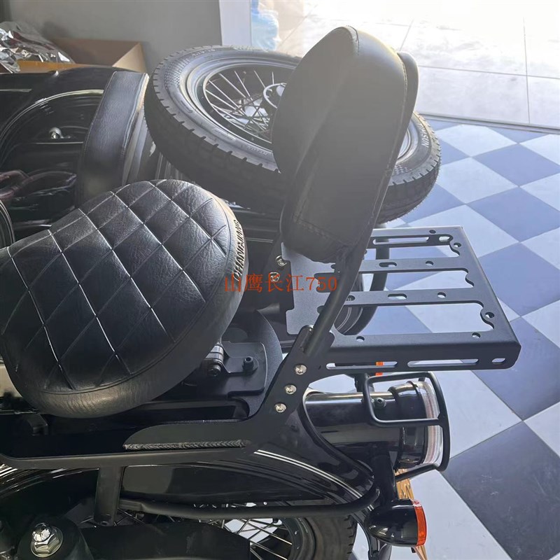 长江650B CJ700B-A边三轮摩托车后座靠背 新长江75X0侉子后座货架