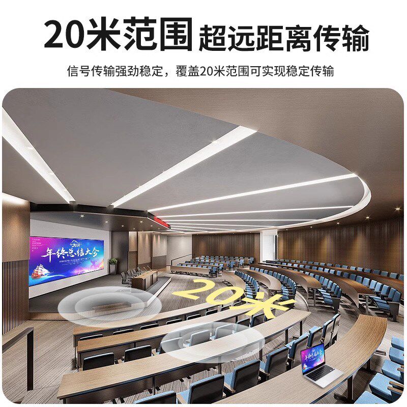 2025新款无线投屏器手机同屏器连接电视机显示器4K高清投影仪转接