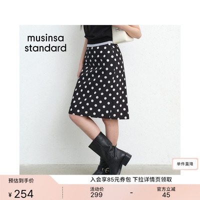 夏季时尚休闲女士复古波点半身裙