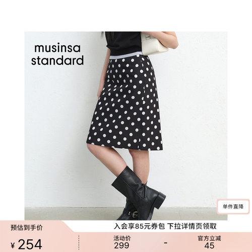 夏季时尚休闲女士复古波点半身裙