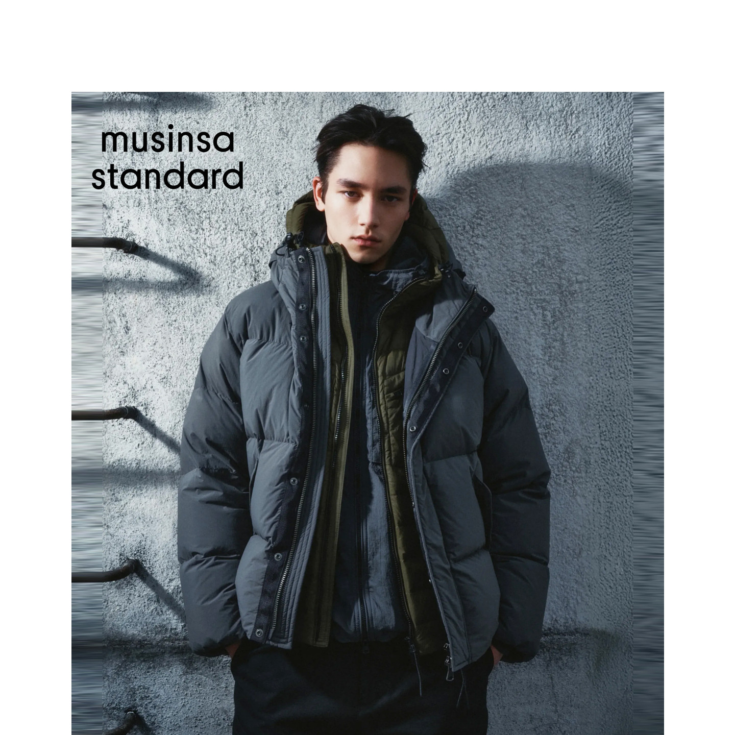 Alessandro联名韩国26秋冬新品男士厚羽绒夹克MUSINSA  STANDARD