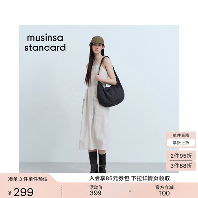 夏季时尚休闲女士工装吊带连衣裙