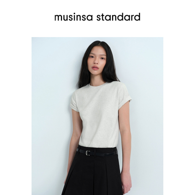 女士春季休闲舒适圆领短袖T恤