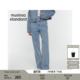 standard musinsa 韩国春季 女士显瘦百搭通勤直筒高腰水洗牛仔裤