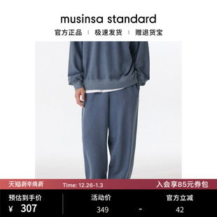 大码 musinsa 做旧时尚 休闲卫裤 standard 工艺宽版 韩国25秋冬男士