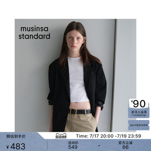 韩国春夏女士通勤时尚宽松落肩款廓形西装外套MUSINSA STANDARD