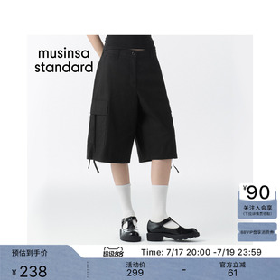 韩国26夏季新品女士潮流时尚宽松工装百慕大中裤MUSINSA STANDARD
