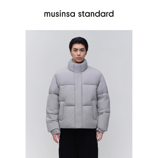 立领轻便棉服外套musinsa 韩国25秋冬男士 standard 朴成训同款