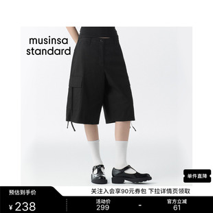 韩国26夏季新品女士潮流时尚宽松工装百慕大中裤MUSINSA STANDARD