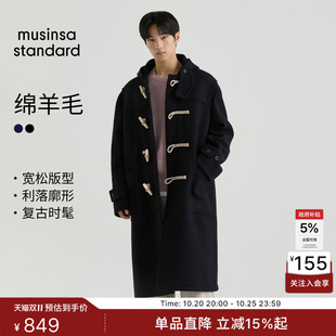 【含羊毛】韩国秋冬男士毛呢大衣外套MUSINSA STANDARD