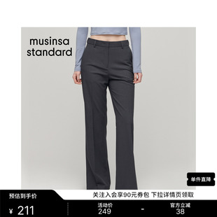 韩国春夏季女士职场商务高腰显瘦弹力西装裤MUSINSA STANDARD