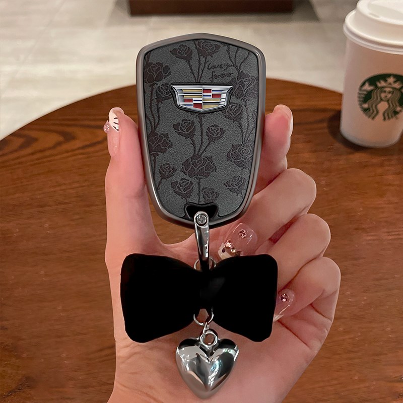 凯迪拉克xt5钥匙套25款ct5t高级感xt4汽车xts女ct6用品atsl壳xt6