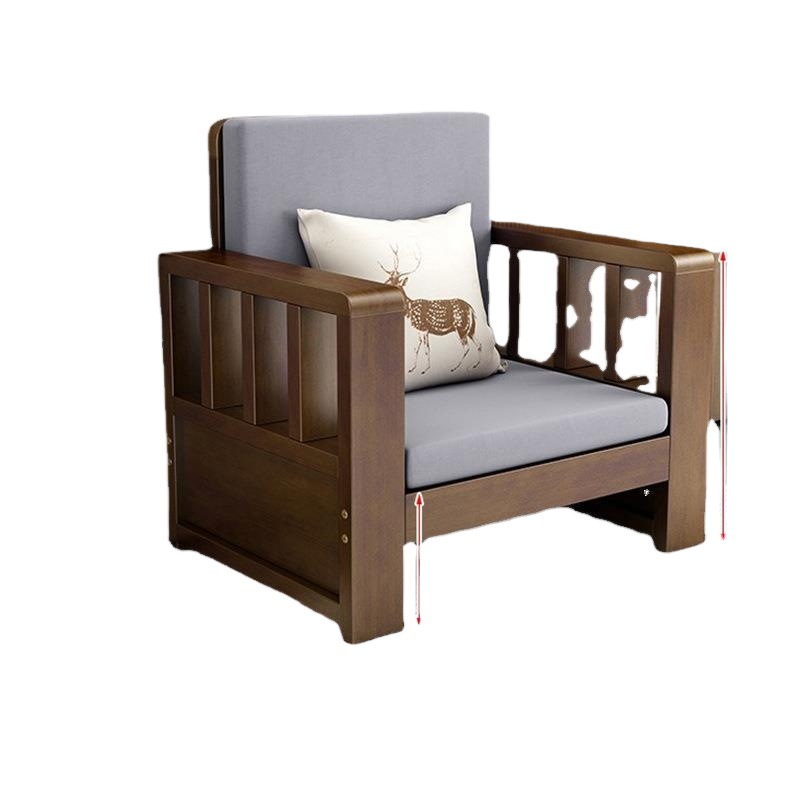 客厅家具经济型新沙发组合贵妃沙发中式现代小户型实木