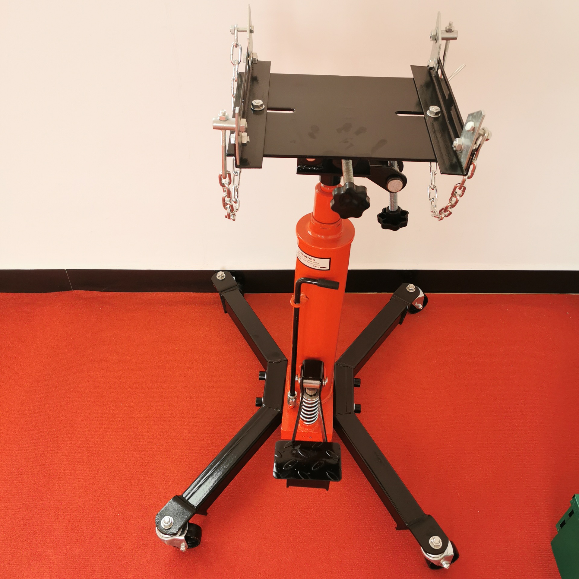 0.5吨变速箱托架波箱顶运送器高位运送器双缸液压运送器厂家直销