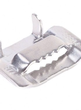 伏兴304不锈钢牙型扎扣盘带扣25mm(适合宽25mm盘带)100只/包