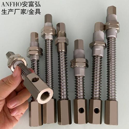 真空吸盘 连接杆件固定杆 金具带缓冲弹簧M16 18 20 22 G1/4 G3/8