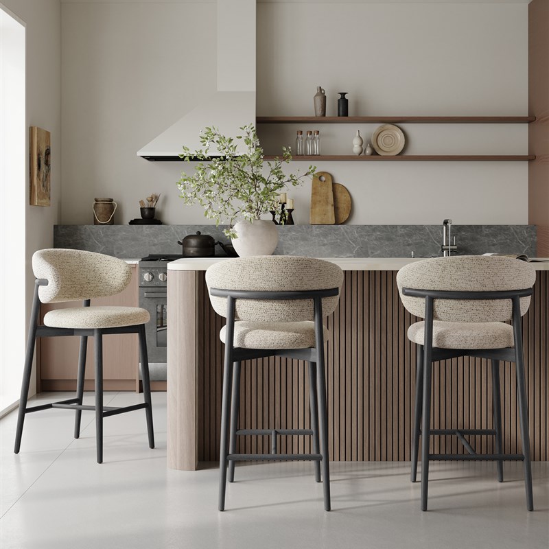 JWYIUU实木家用高脚椅凳子高脚凳高腿靠背椅柜酒吧椅高椅子吧台椅