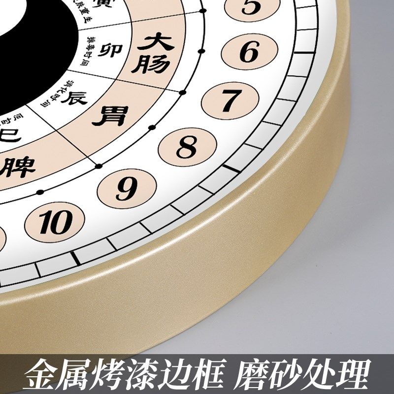 24小时制子午流注中医美容院挂钟养生馆八卦钟表经络十二时辰钟表,家居饰品,挂钟,淘宝优惠券,粉丝福利购,淘宝优惠卷