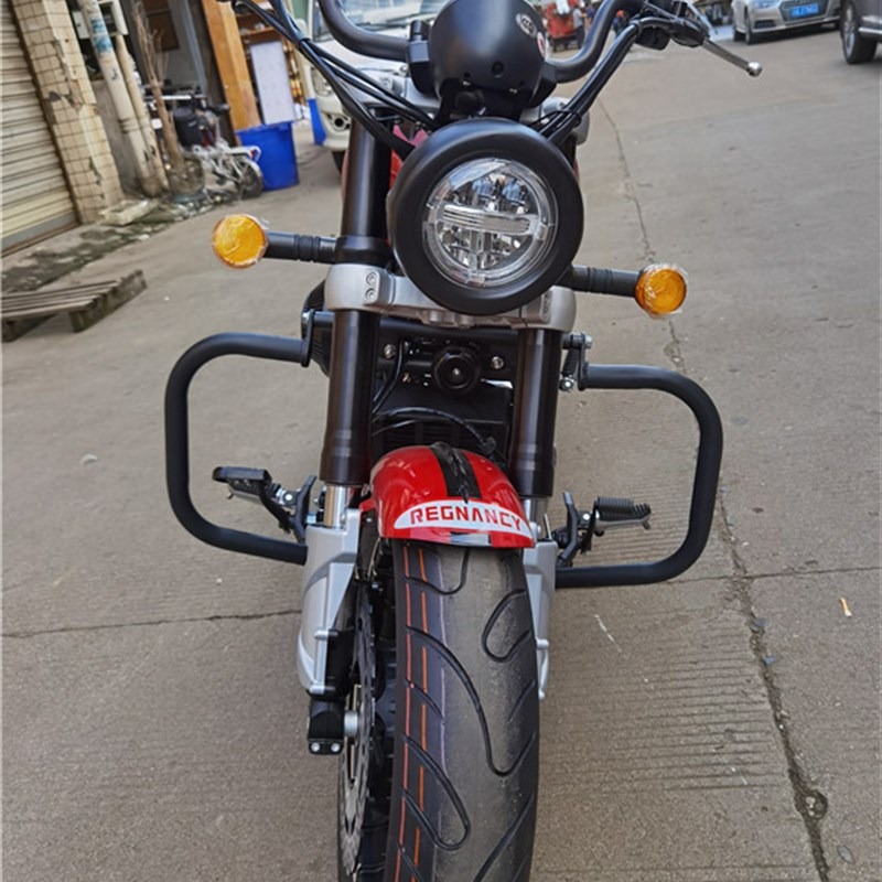 适用雷卡迪cRX3/RX7/RX7B摩托车改装保险杠防摔护杠配件无损安装