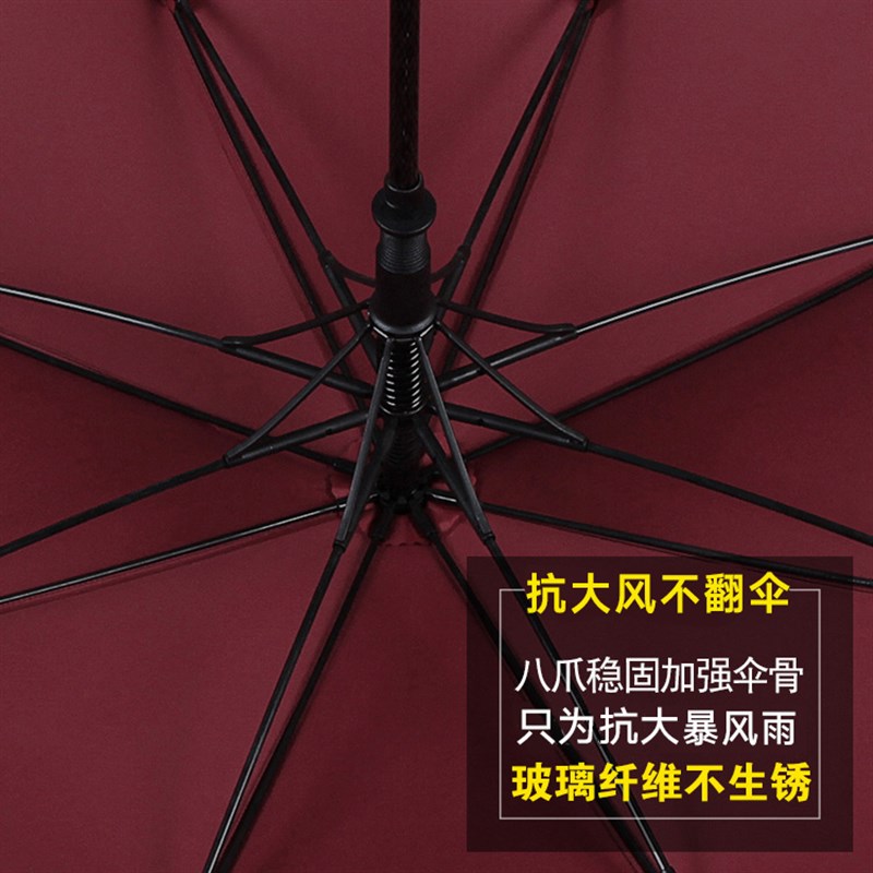 自动大雨伞长柄抗风大号双人三人女超大号双层防风男暴雨加固