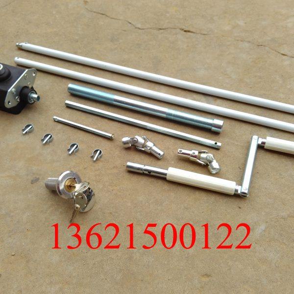 双向穿墙手摇杆管状电机专用卷帘门停电折叠手摇杆内外锁万向轴承