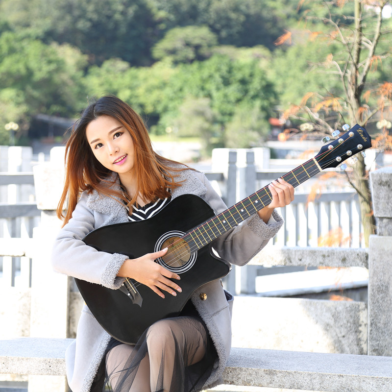包教会38寸民谣木吉他初学者吉他学生G新手练习青少年入门男女乐