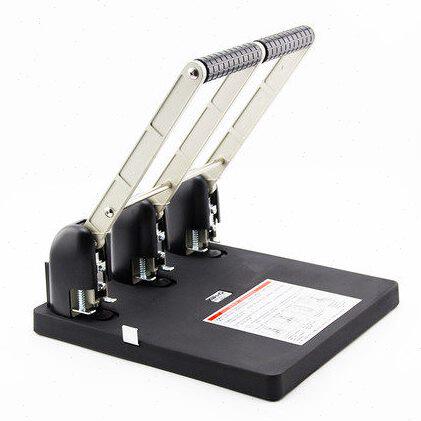 可得优KW-953 3孔可打打孔机手动黑色强力型150张重型打洞器 包邮