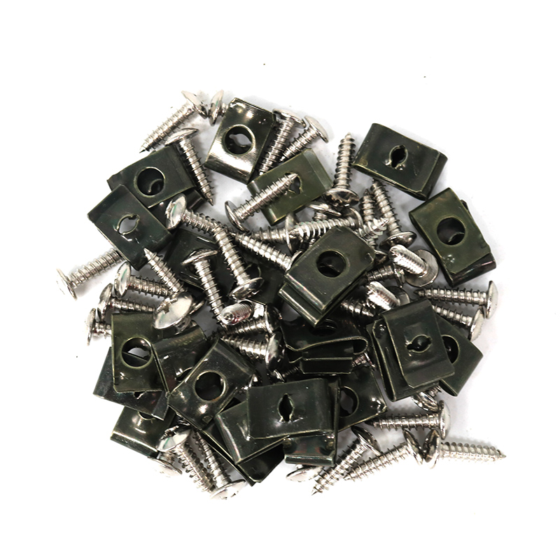 不锈钢踏板c摩托车电动车自攻螺丝M4M5卡片夹板外壳维修补通用配