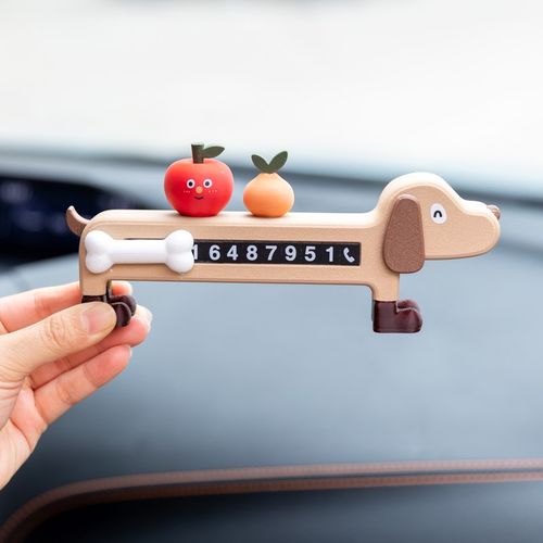 阿楹 个性2025新款挪车电话牌显示高级临时停车手机留号器摆件女