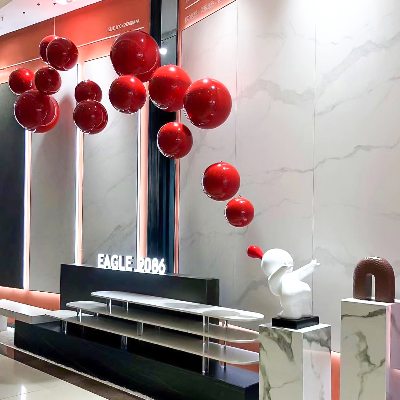 装饰球吊球吊顶装饰球不锈钢彩色球圆球圣诞球橱窗活动装饰