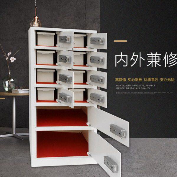 10门保险箱可订做10个格门前台贵重物品储藏存箱柜双钥匙锁保险柜