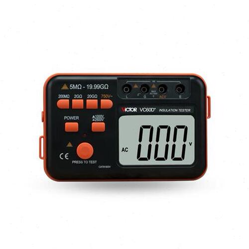 胜利VC60D+ 绝缘电阻测试仪 数字兆欧表2500V