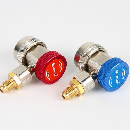 R134A全铜快接空调加雪种转换接头汽车加氟快速接头汽车空调工具