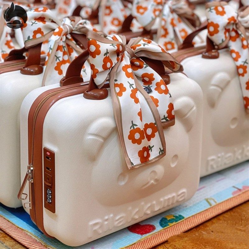 小熊行李箱伴手礼女伴娘14寸礼盒小众高级感手提包幼儿园百天生日