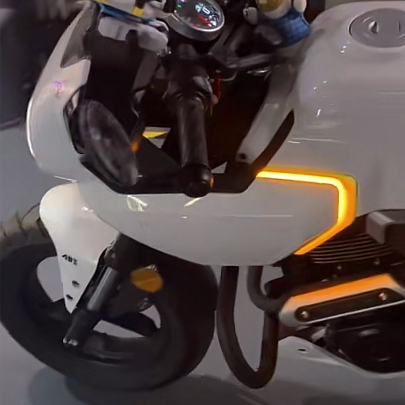 XO狒狒装饰灯条油箱灯启动扫描流光led彩灯机S车改装摩托车氛围灯