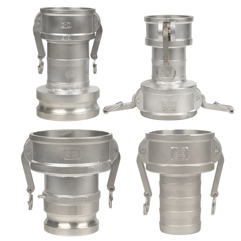 不锈钢变径快速接头4寸阴变3寸阳双阳双阴卸油管油罐车3寸变2寸阳