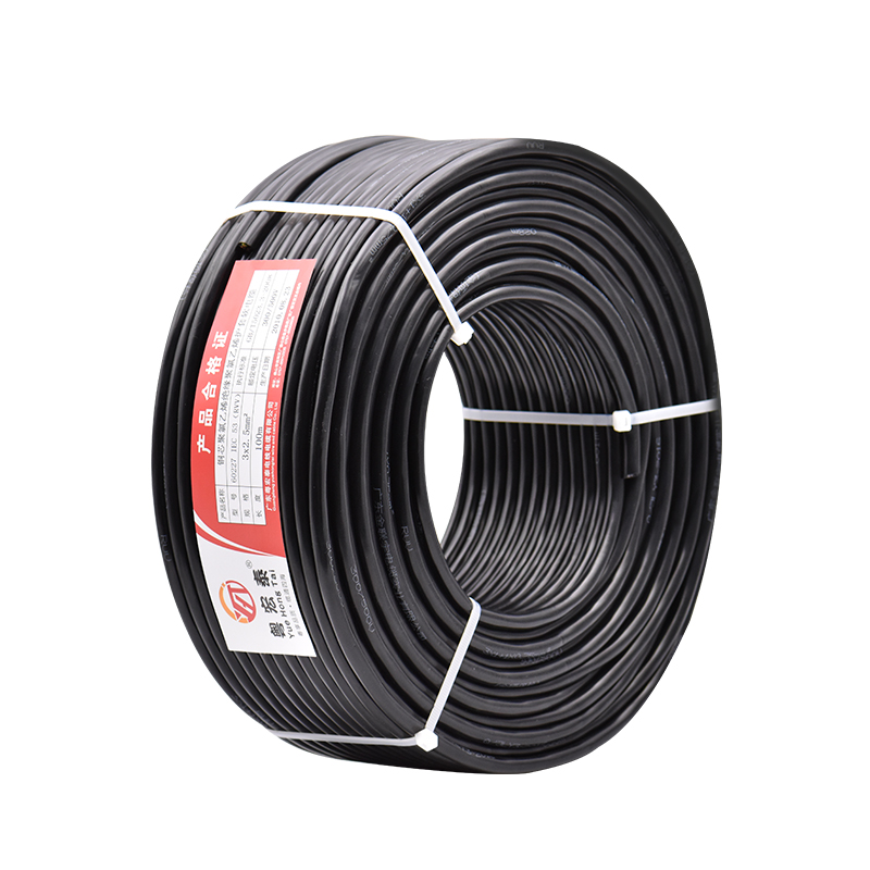 RVV国标纯铜软电缆2 3 4 5芯0.75 1.5 4 6平方家用电源控制护套线