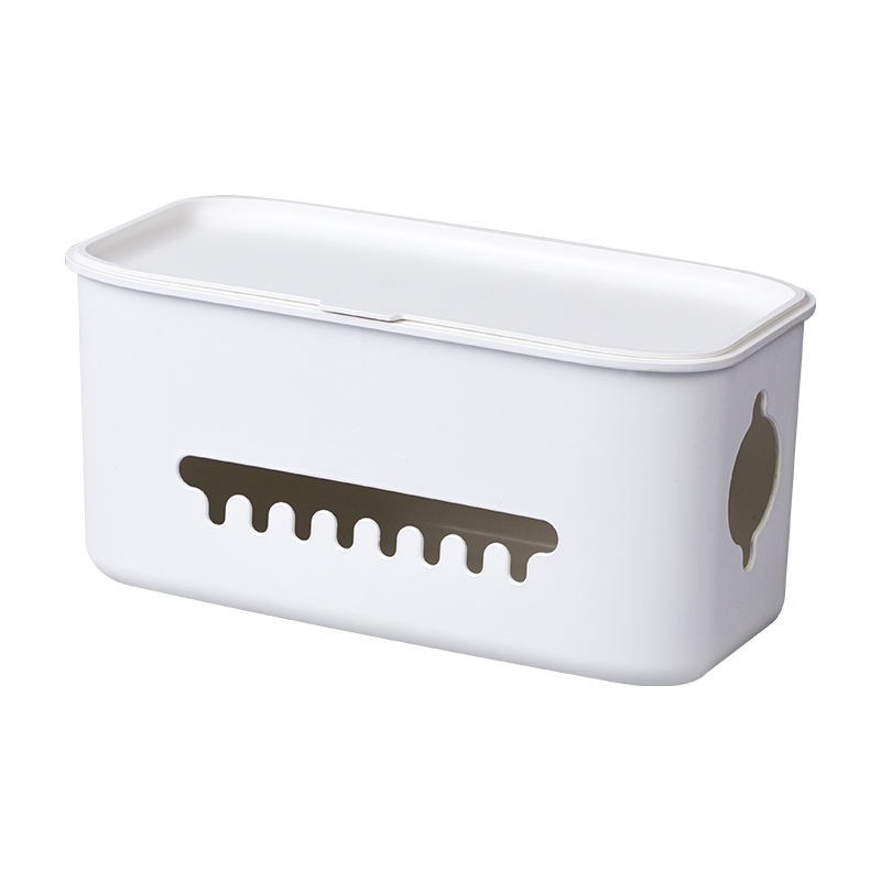 插排电线固定插座排插墙上理线器置物架网线走线神器充电线收纳盒