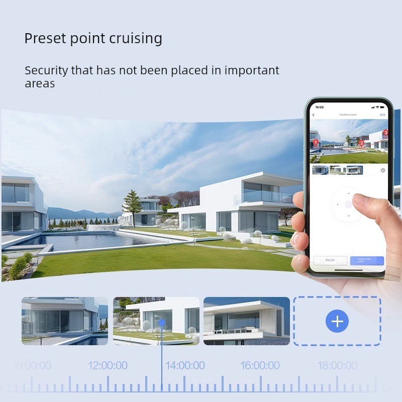 Ezviz H9C监控摄像机家用无线移动电L话远程户外萤石云摄像机