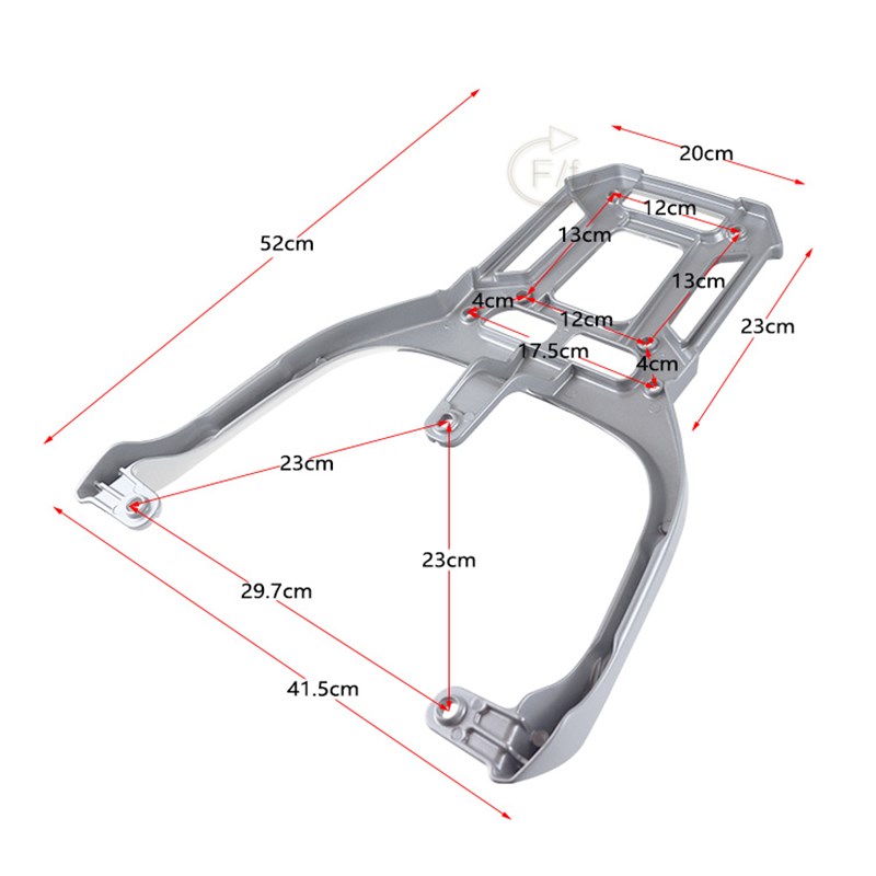 适用于爱玛引擎仰望A715电摩z电动车尾架电瓶车货架尾箱后备箱支