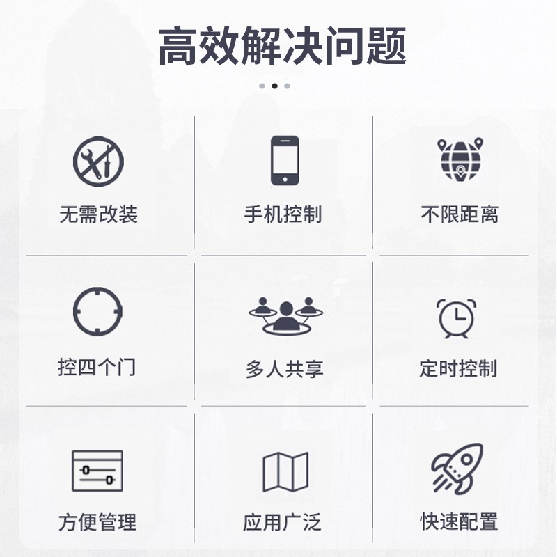 手机APP卷帘门远程控制器智能拷贝卷闸门车库门电动门遥控器wifi