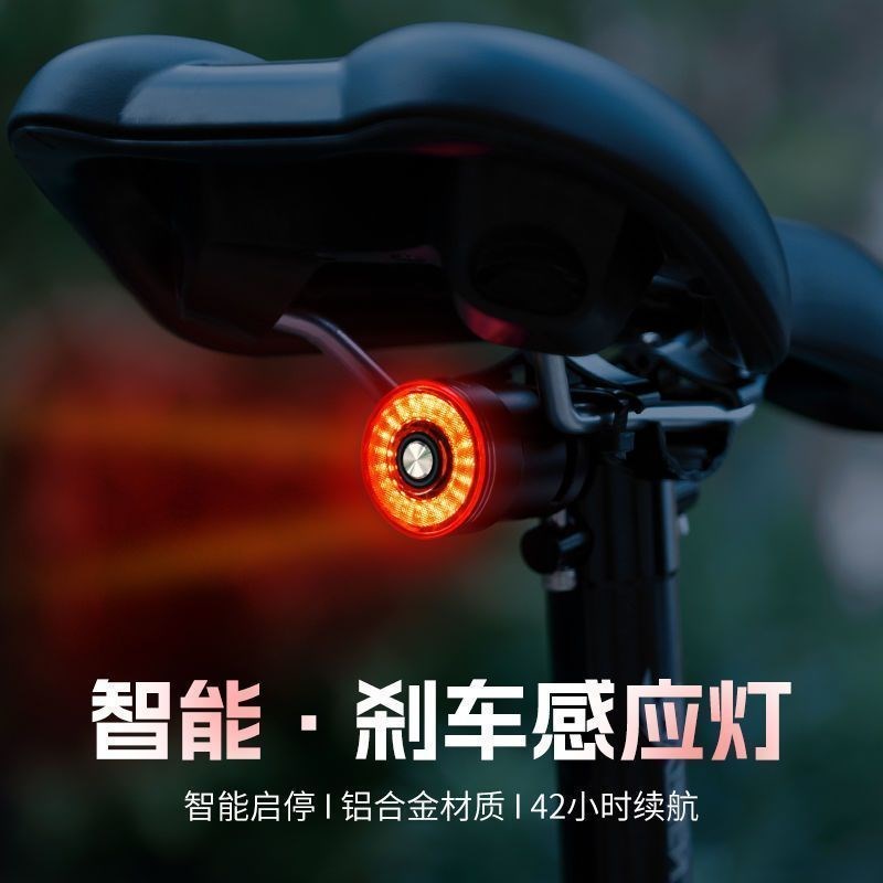 路迈威SR1自i行车尾灯智能感应刹车警示灯山地车公路车夜骑行装备